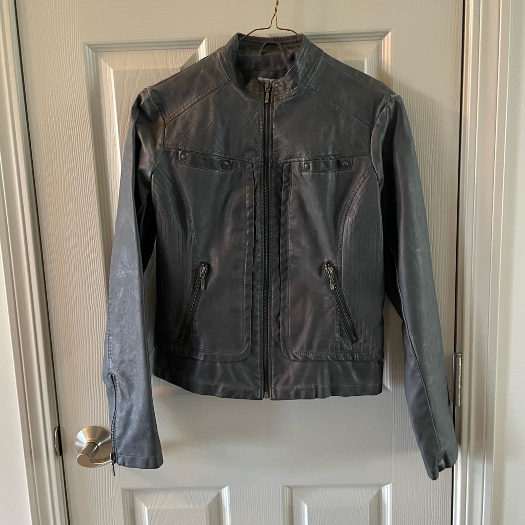 Gray Polyurethane Jacket.